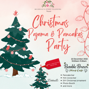 12/22/2022 Christmas Pajamas and Pancakes Party at Bumble Brews Play Cafe