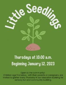 Pleasant Grove UMC's Little Seedlings