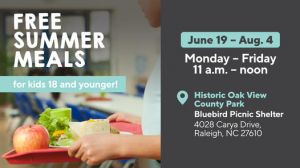 Historic Oak View County Park's Free Summer Meals