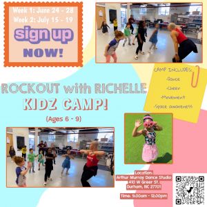 Rockout with Richelle KIDZ Dance and Cheer Camp