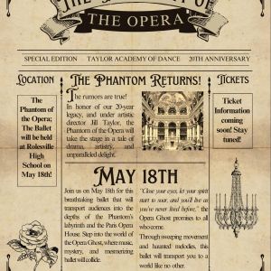 05/18 Taylor Academy of Dance presents Phantom of the Opera