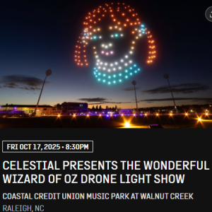 05/03 *RESCHEDULED* The Wonderful Wizard of Oz Drone Show
