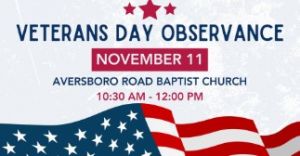 Garner's Veterans Day Observance