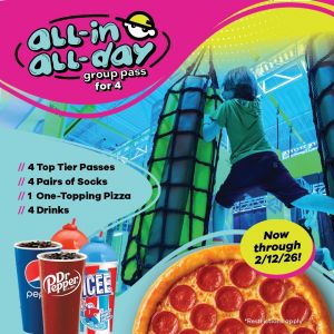 Urban Air's All-in All day Group Pass